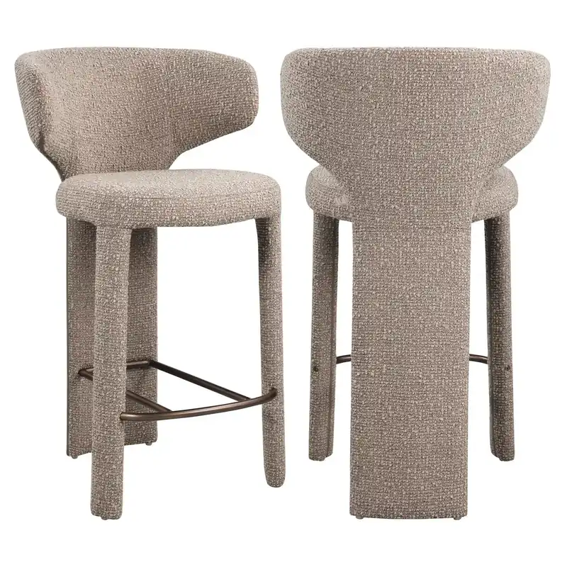 Abverkauf Richmond Interiors Thekenstuhl Viola mocca chunky