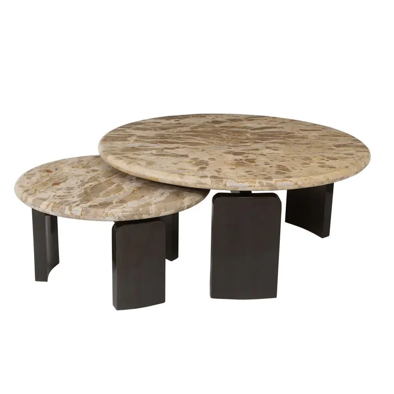 Preisknaller Richmond Interiors Couchtisch Bayonne bronze (Set of 2)