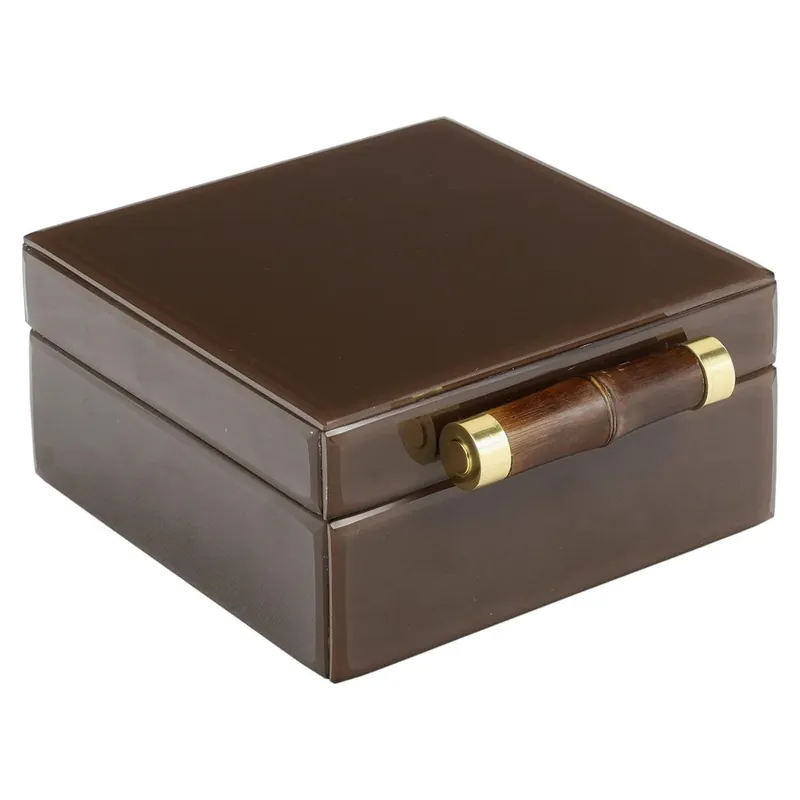 Richmond Interiors Aufbewahrungsbox Echo dark brown small Sichere Zahlung