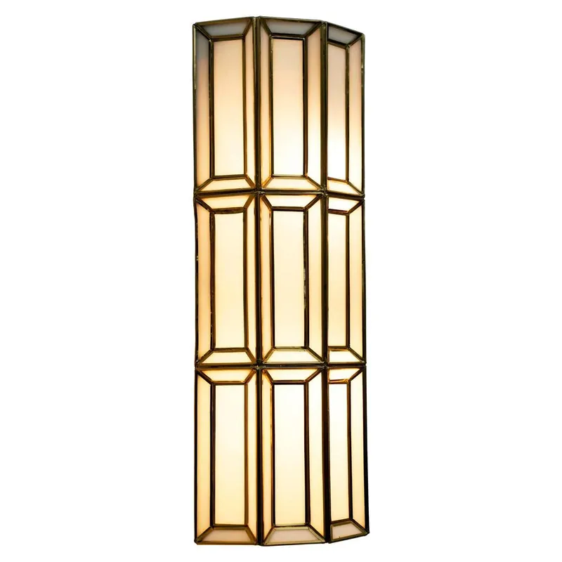 Zertifiziert Richmond Interiors Wandlampe Opal brass antique