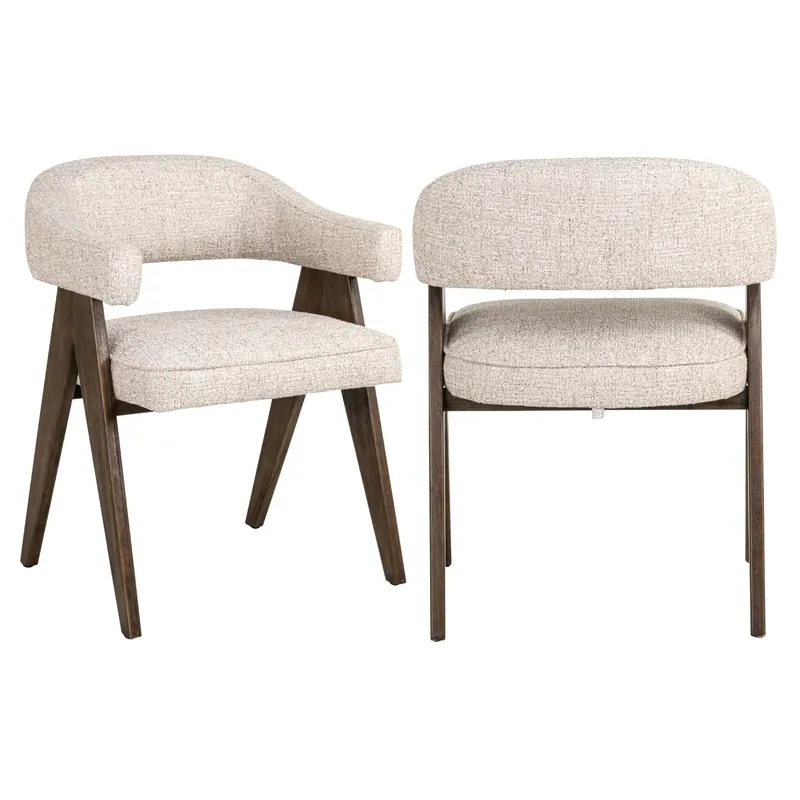 Richmond Interiors Esszimmerstuhl Mori cream tweed fire retardant Preisknaller