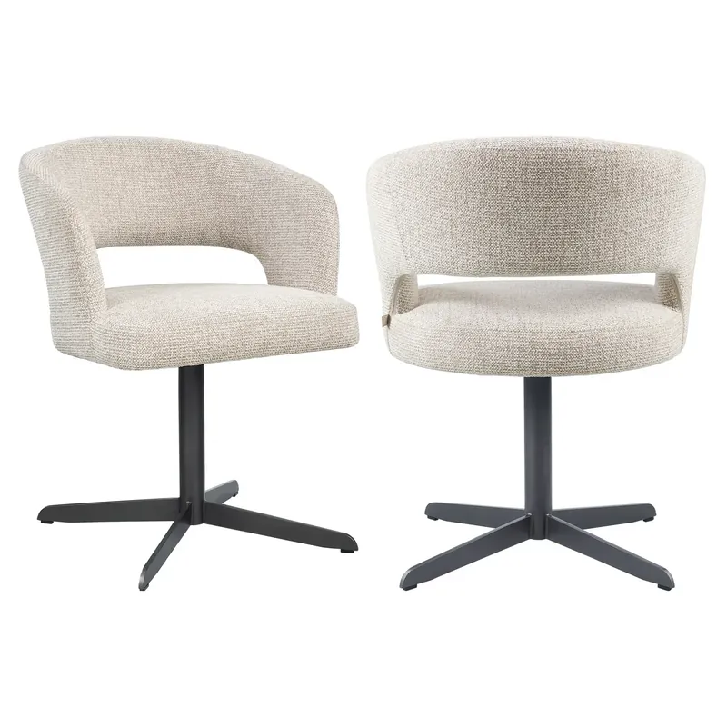 Neue Ware Richmond Interiors Esszimmerstuhl Blanca natural fancy fire retardant