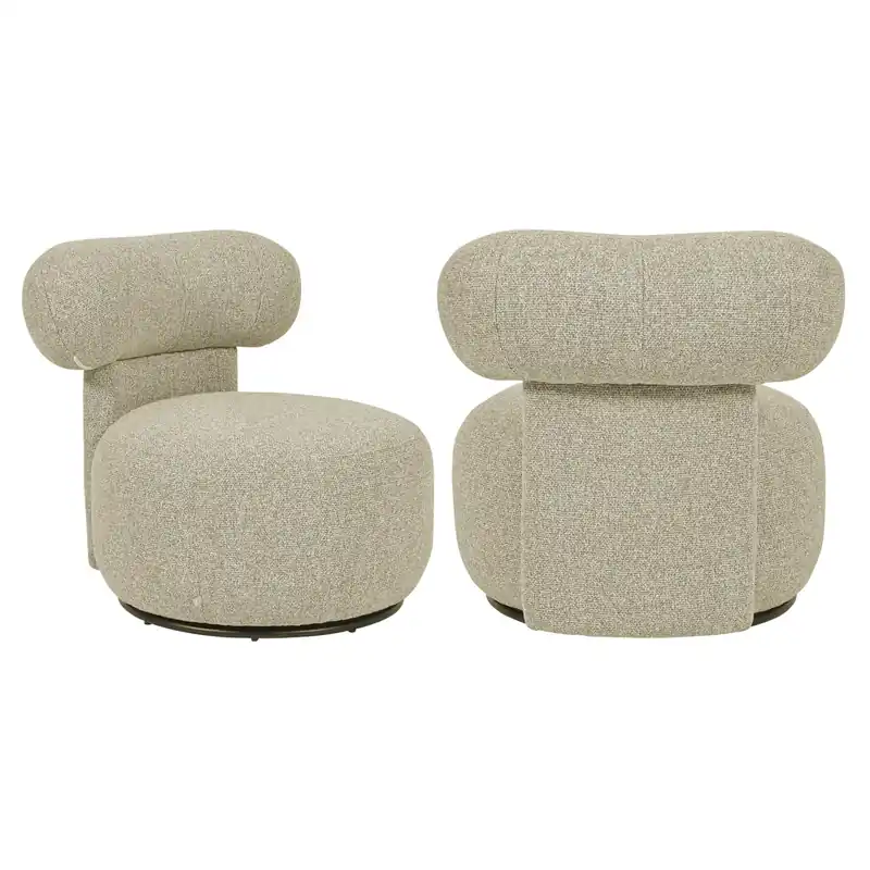 Richmond Interiors Lounge Stuhl Kaya cayenne brown swivel Markenware