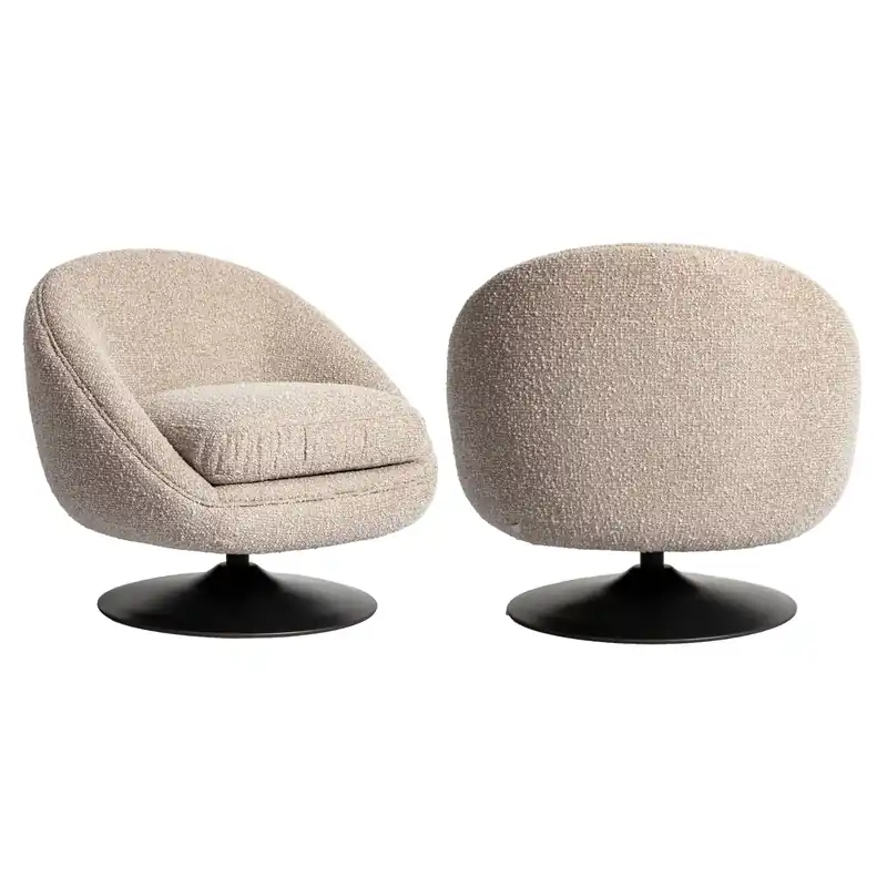Richmond Interiors Lounge Stuhl Nodo natural chunky swivel Rabatt