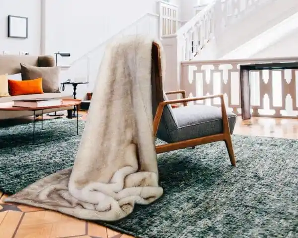 Star Home Webpelz Decke Polarfuchs Kunstfell Faux Fur Webpelz weiss melliert Decke Fur Collection Aktuell