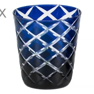 Abverkauf Edzard Dio 6er Set Kristallgläser, blau, handgeschliffenes Glas