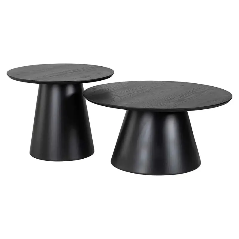 Schnäppchen Richmond Interiors Couchtisch Jazz 2er-Set (Schwarz)