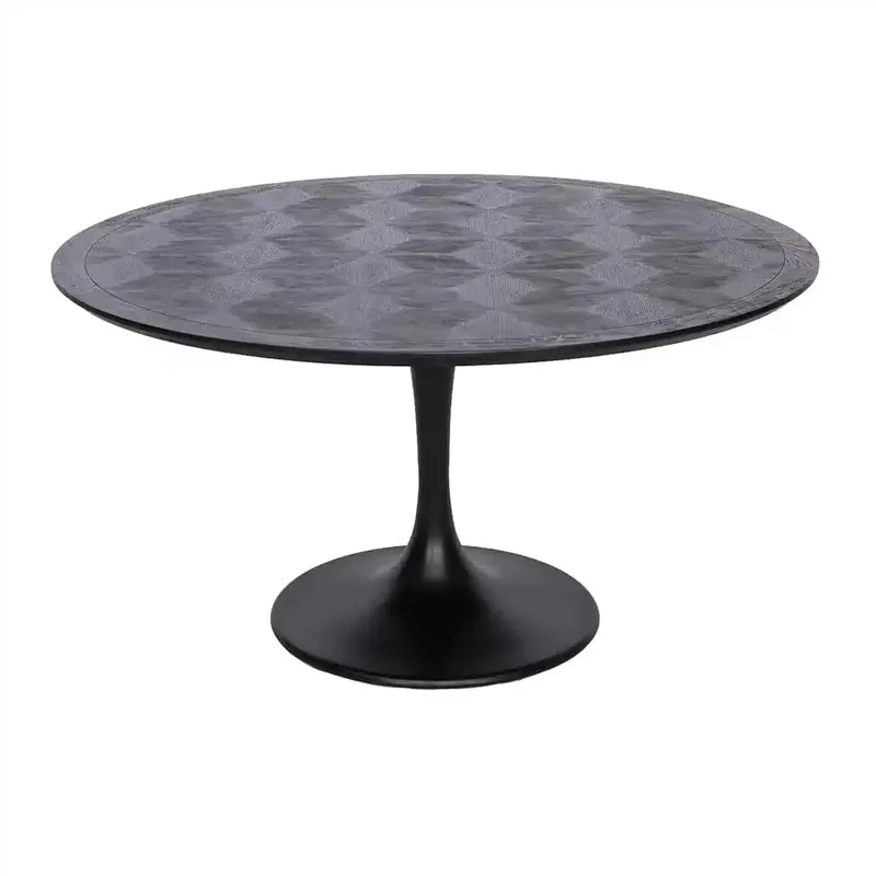 Richmond Interiors Esstisch Blax 140Ø (Schwarz) Top-Seller