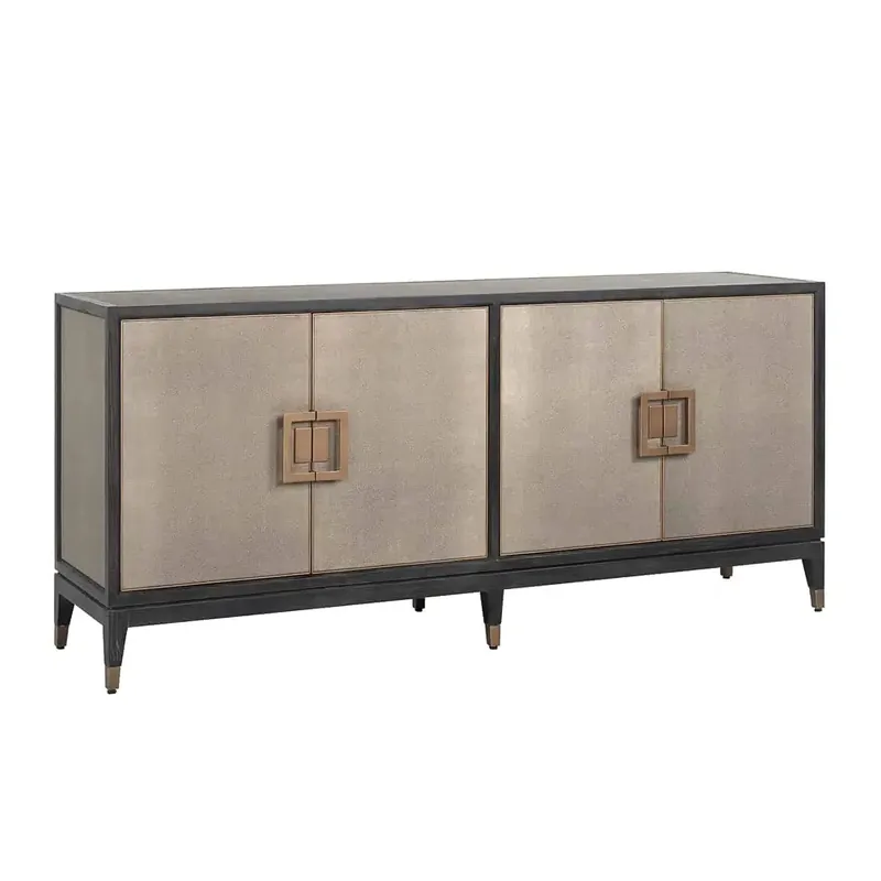 Begrenztes Angebot Richmond Interiors Sideboard Bloomville 4-türig (Gold)