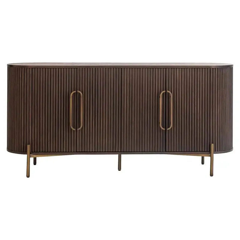 Heißes Angebot Richmond Interiors Luxor Sideboard Anrichte 4-türig (Braun)