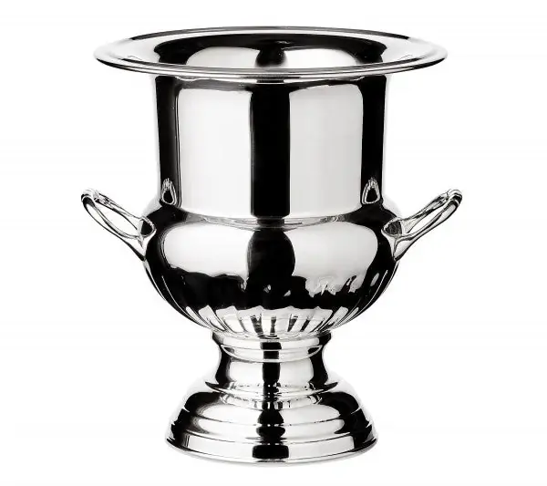 Billig Edzard Queen Anne Flaschenkühler, mit Griffen, schwerversilbert, Höhe 26 cm