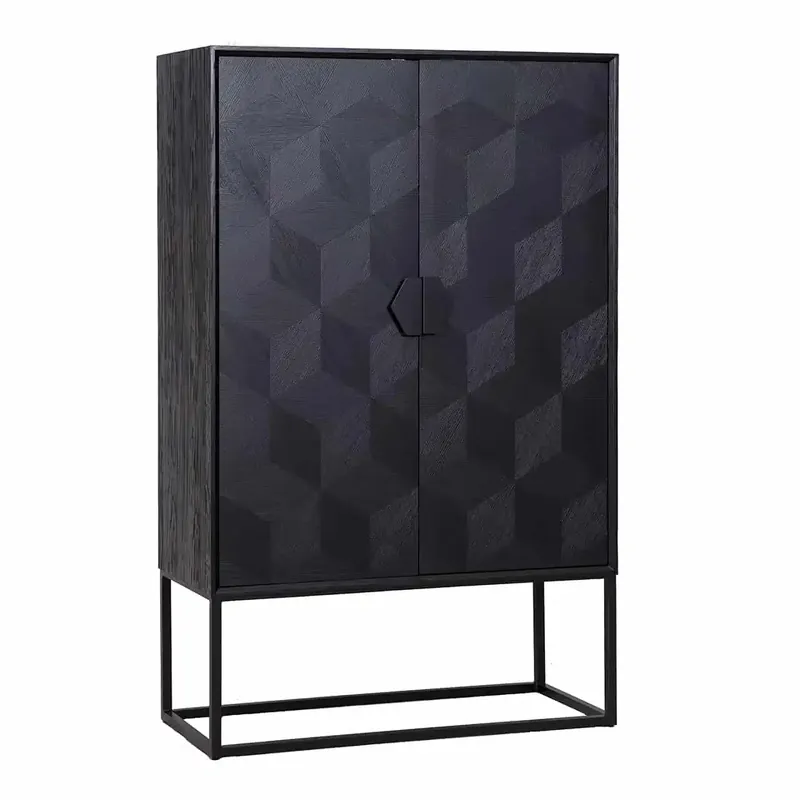 Neu Im Sortiment Richmond Interiors Regal Hängeschrank Schrank Blax 2-türig (Schwarz)