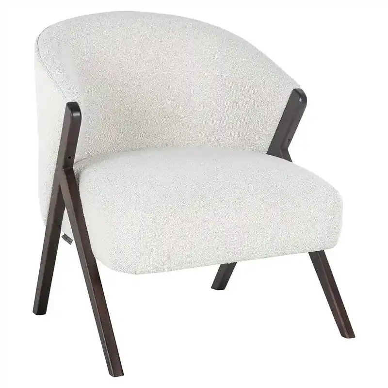 Richmond Interiors Sessel Mia weiß Bouclé (Copenhagen 900 Bouclé Weiß) Top-Preis