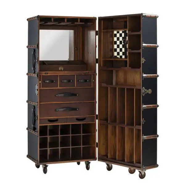 Echt Authentic Models Barschrank Koffer Stateroom Schwarz