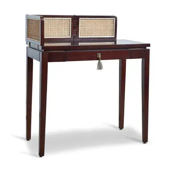 Billig Authentic Models ELEGANCE PANEL, Dark Brown Schreibtisch