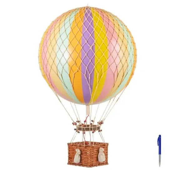 Authentic Models Ballon JULES VERNE, Rainbow Pastel Heißluftballon XL Solange Der Vorrat Reicht