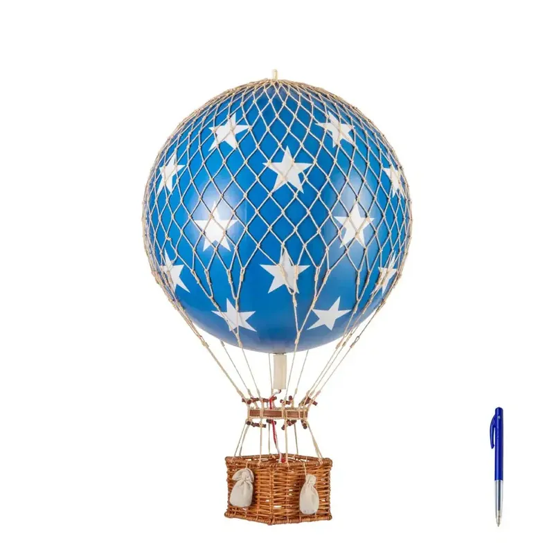 Authentic Models Ballon ROYAL AERO, Blau mit Sternen Heißluftballon L Schneller Versand