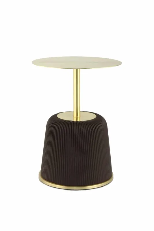 Matera Design Beistelltisch Mika Braun Knallerangebot
