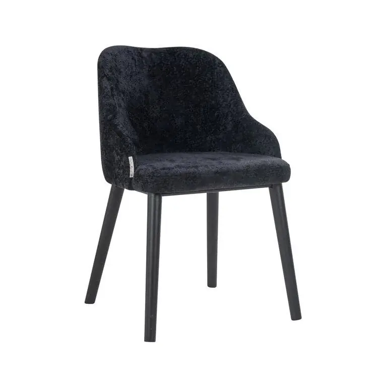 Richmond Interiors Stuhl Twiggy black chenille Preiswert