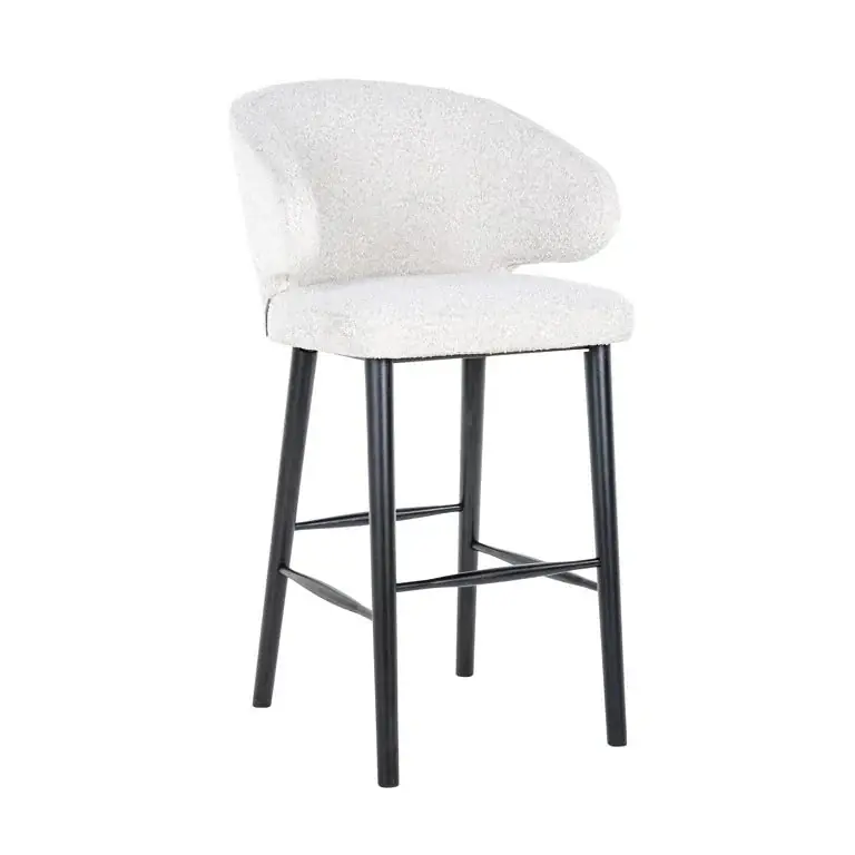 Wochenendangebot Richmond Interiors Barstuhl Indigo white bouclét