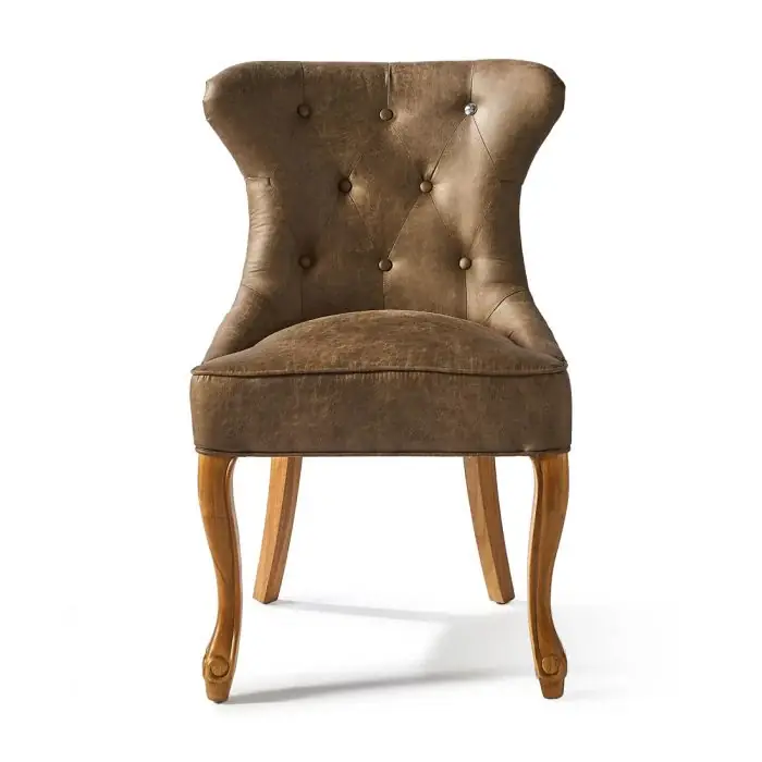 Neue Kollektion Riviera Maison Esszimmerstuhl George, Coffee, Pellini