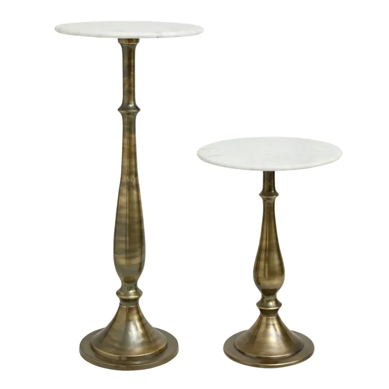 Top-Preis PTMD Sonnel Champagner Marmor Eisen Beistelltisch SV2