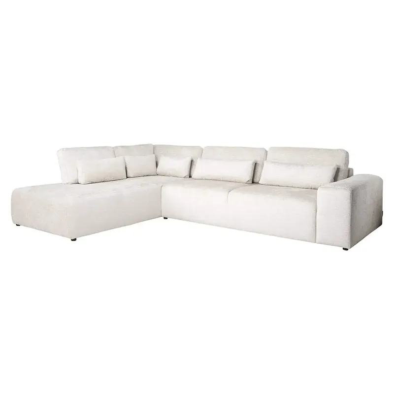 Neue Ware Richmond Interiors Sofa Couch Lund 3 Sitzer + Ottomane rechts cream fusion