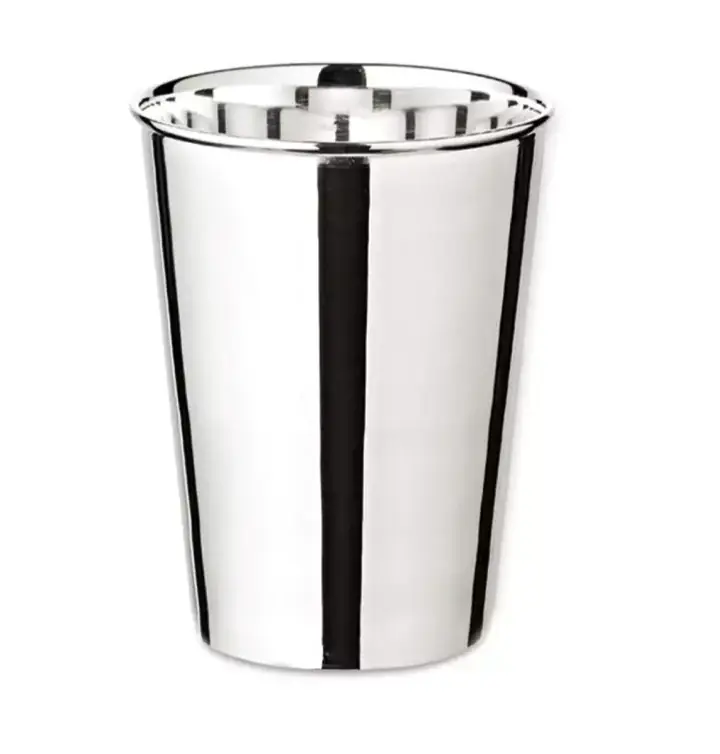 Edzard Trinkbecher Konus (Höhe 9 cm, Füllmenge 200 ml), schwerversilbert Finale Aktion
