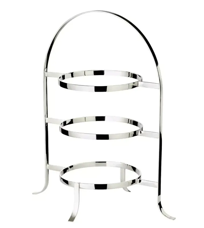 Edzard Telleretagere Sina (Höhe 43 cm) schwerversilbert, für 3 Teller ø 20 bis 28 cm Neu