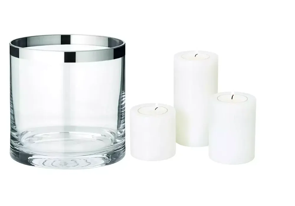 Edzard Windlicht Molly (Höhe 15 cm), inkl. 3er-Set Dauerkerze Cornelius Sale