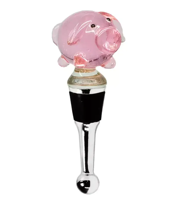 Beliebt Edzard Flaschenverschluss 6x Schwein (Höhe 10 cm), mit Schwein-Figur, Muranoglas-Art, Handarbeit