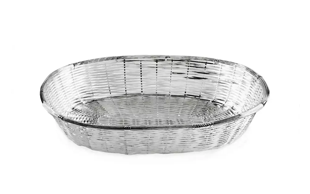 Letzte Chance Edzard Brotkorb Basket (21x30cm), oval, edel versilbert, anlaufgeschützt