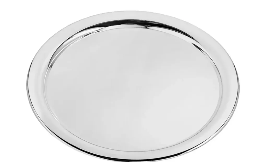 Neuheit Edzard Tablett Porto (Ø 32 cm), rund, edel versilbert, anlaufgeschützt