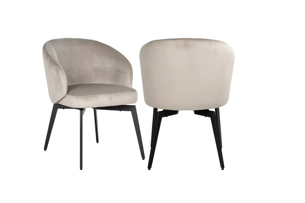 Richmond Interiors Stuhl Amphara khaki velvet Neu