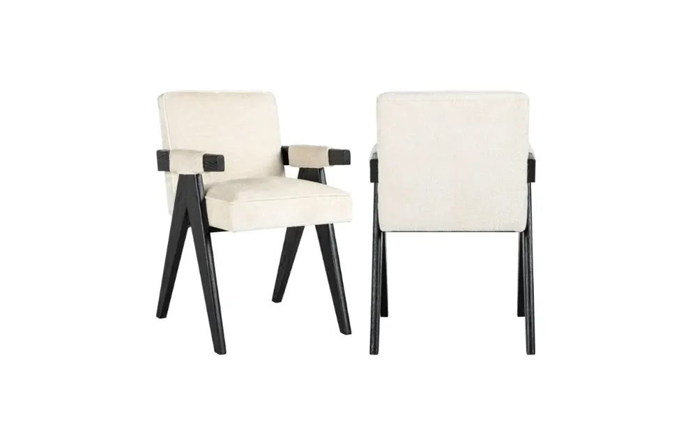 Richmond Interiors Stuhl Cooper white chenille Billig