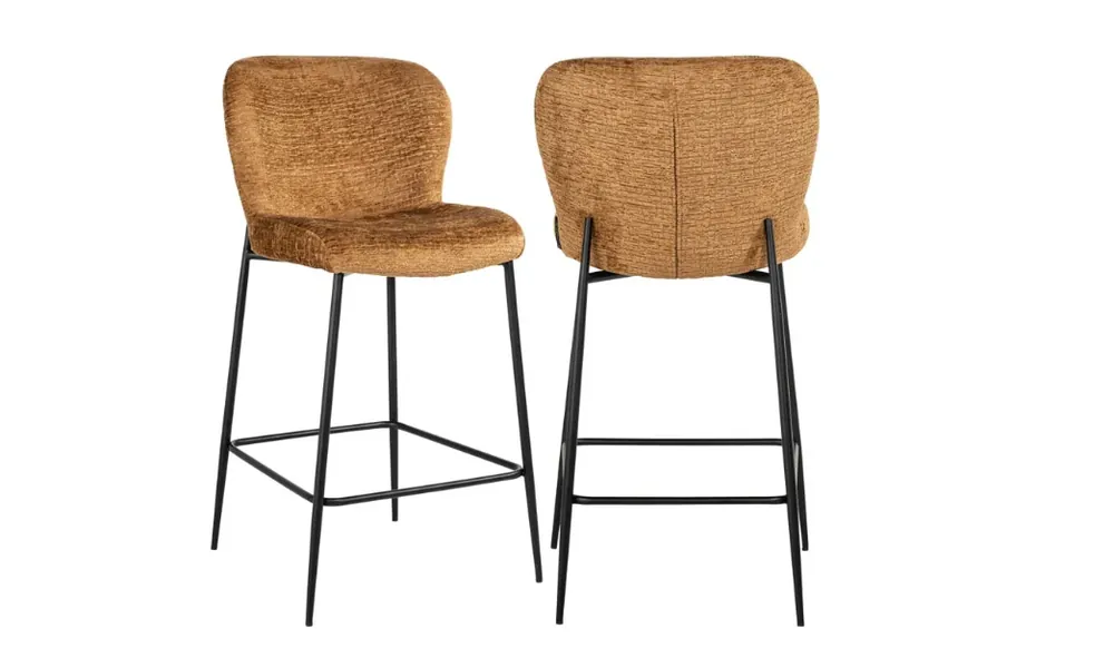 Abverkauf Richmond Interiors Barstuhl Darby cognac fusion