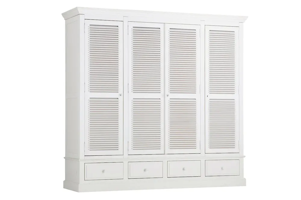 Flamant Kleiderschrank Marie, 4 Türen Schneller Versand