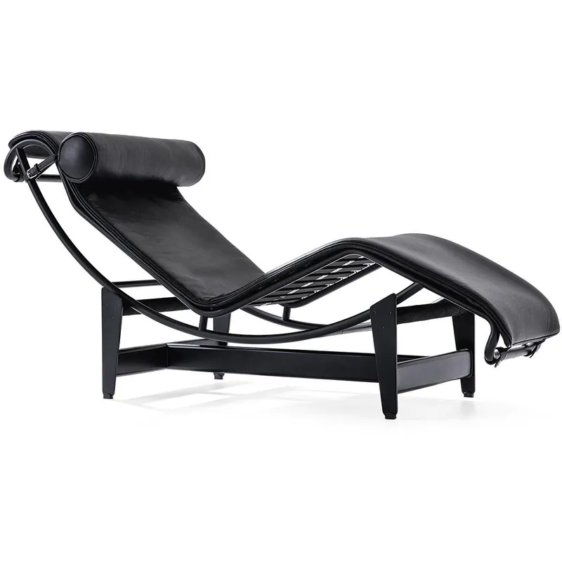 4 Chaise Longue à Reglage Continu Noir von Cassina Mega-Angebot